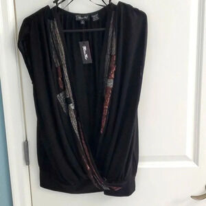 Miss Me Surplice Top size L